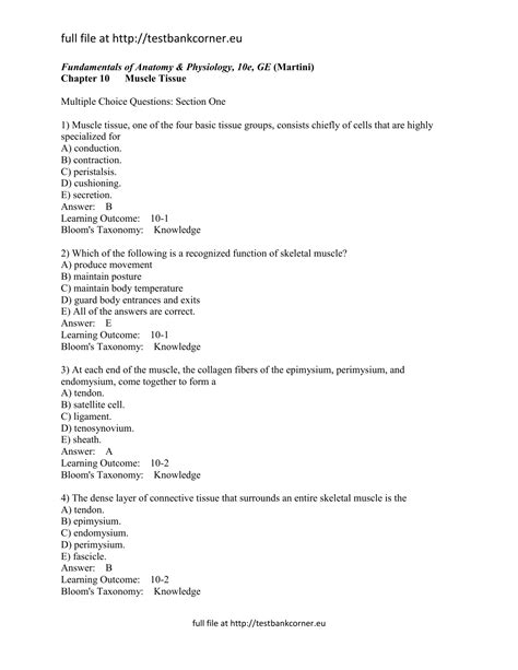 ez test answer key anatomy and physology Reader